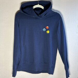 Uniqlo x Kaws Sesame Street streetwear Hoodie, Unisex Size M in Navy Blue